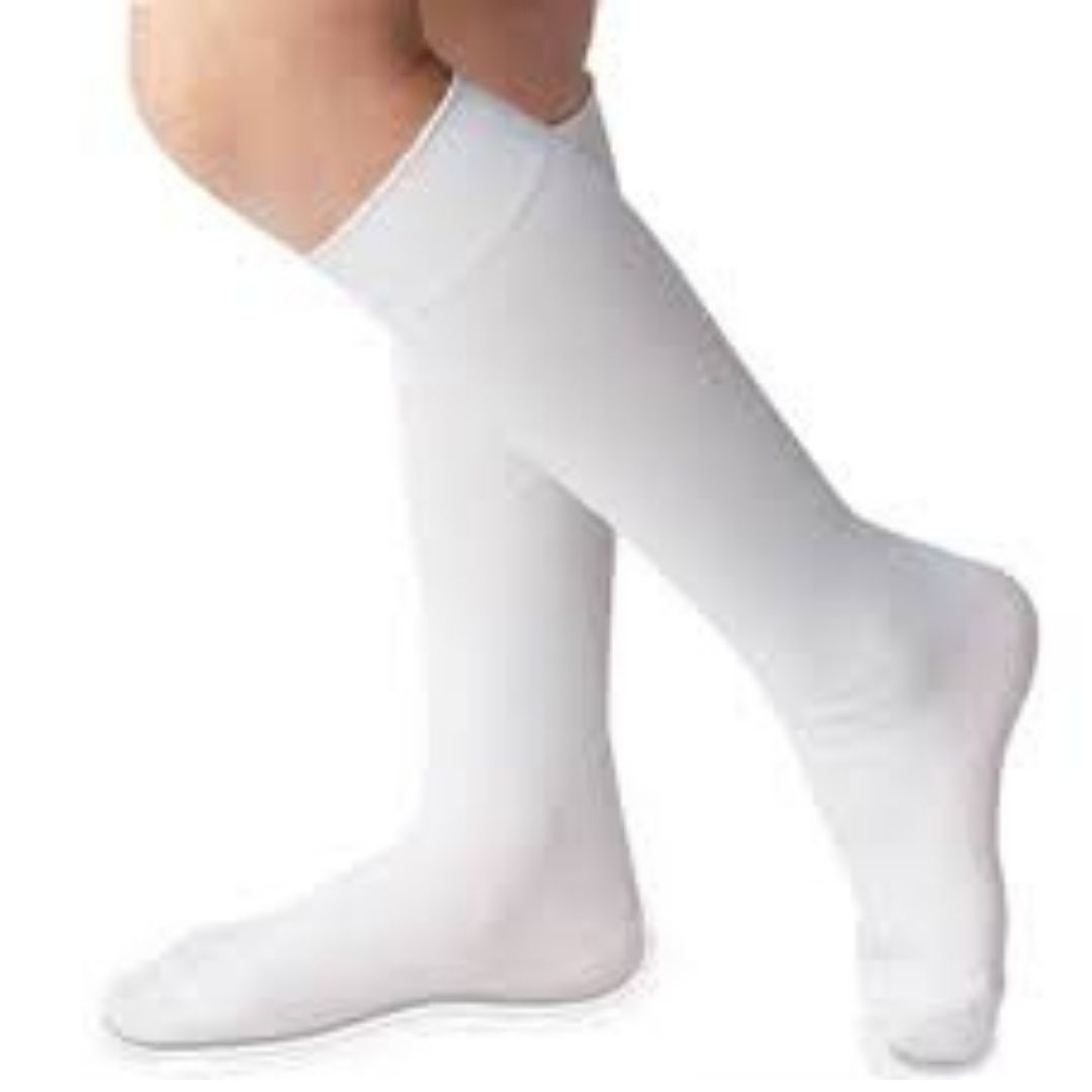 White Cotton School Kids Socks