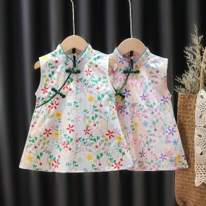 SD-3659G- Ban Collar Baby Girl Top